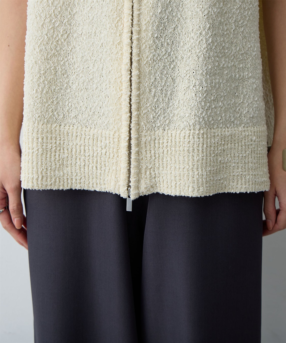 anyfee 【anyfee/大きいサイズ】ダブルジップVネックベスト(2026SS)_sub_17