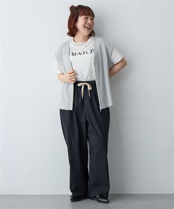 anyfee 【anyfee/大きいサイズ】ダブルジップVネックベスト(2026SS)_subthumb_25