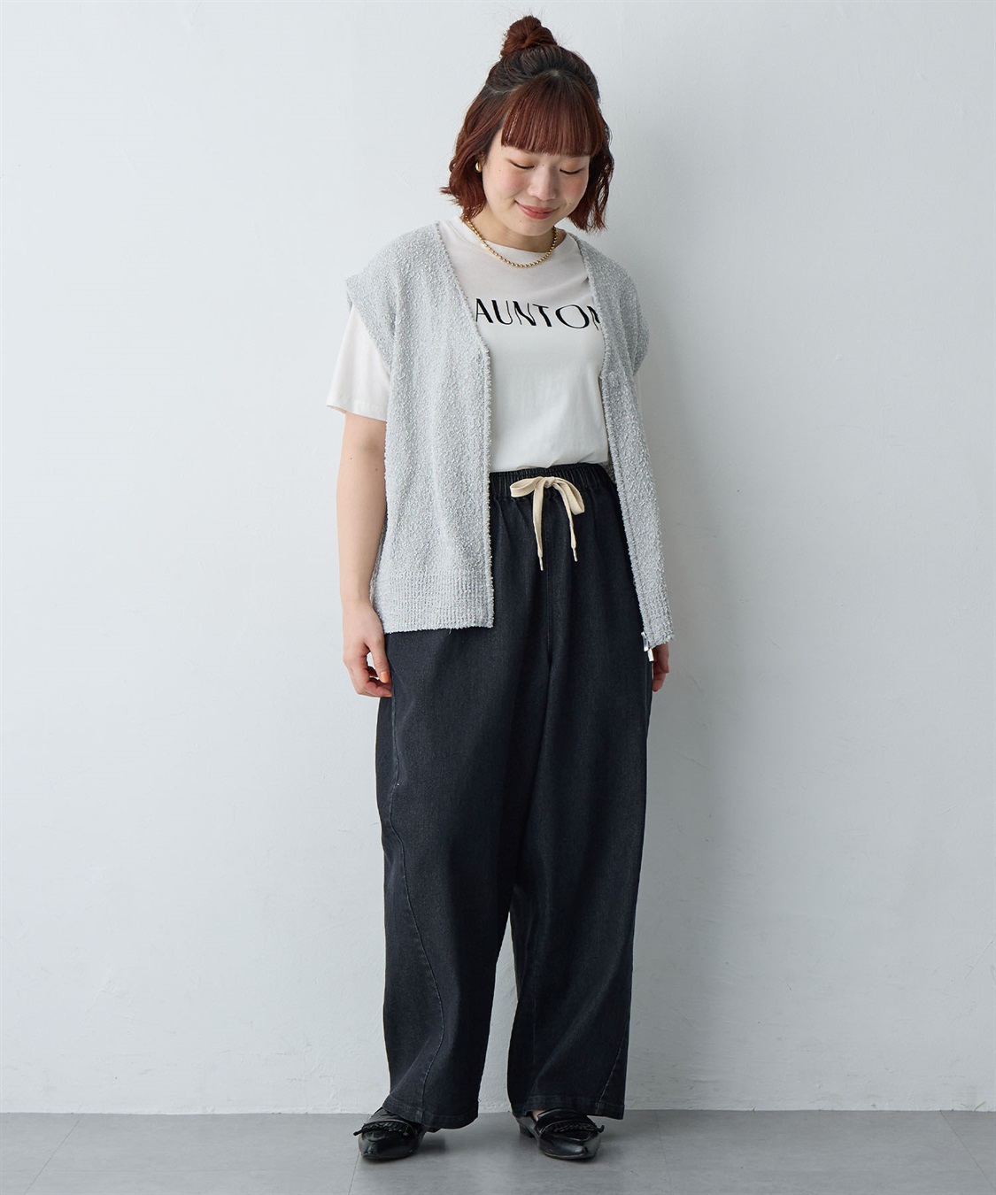 anyfee 【anyfee/大きいサイズ】ダブルジップVネックベスト(2026SS)_sub_26