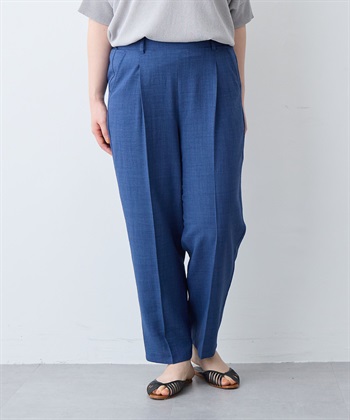 anyfee 【anyfee/大きいサイズ】リネン調テーパードパンツ《接触冷感 ・UVカット・イージーケア 》_subthumb_3