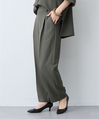 anyfee 【anyfee/大きいサイズ】リネン調テーパードパンツ《接触冷感 ・UVカット・イージーケア 》_subthumb_12