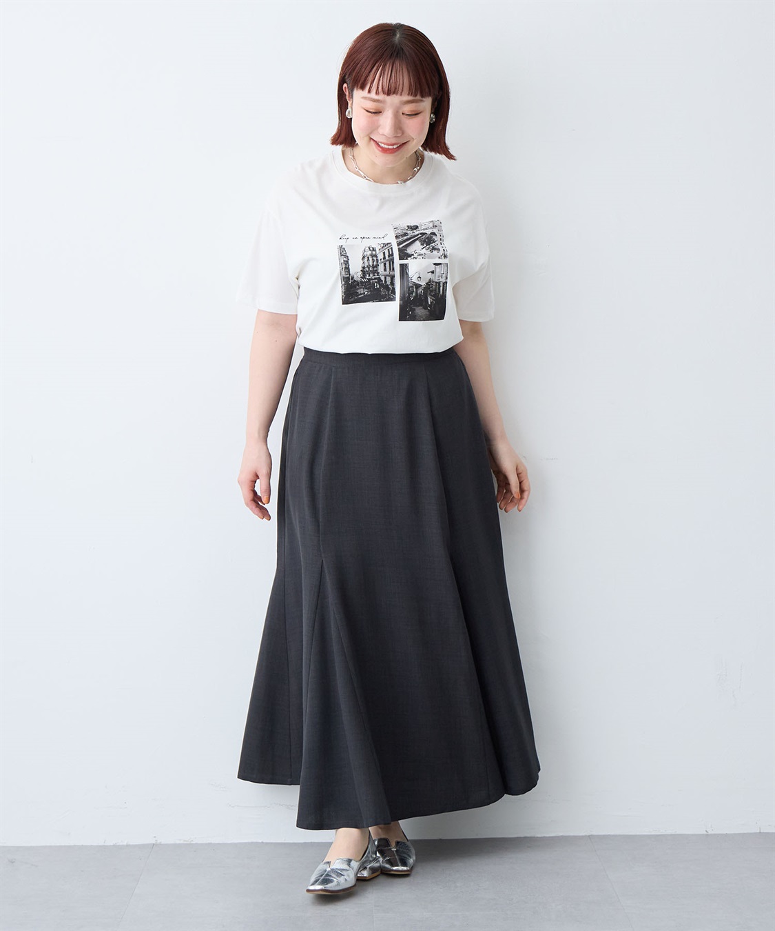 anyfee 【anyfee/大きいサイズ】リネン調マーメイドスカート《接触冷感 ・UVカット・イージーケア 》_sub_15