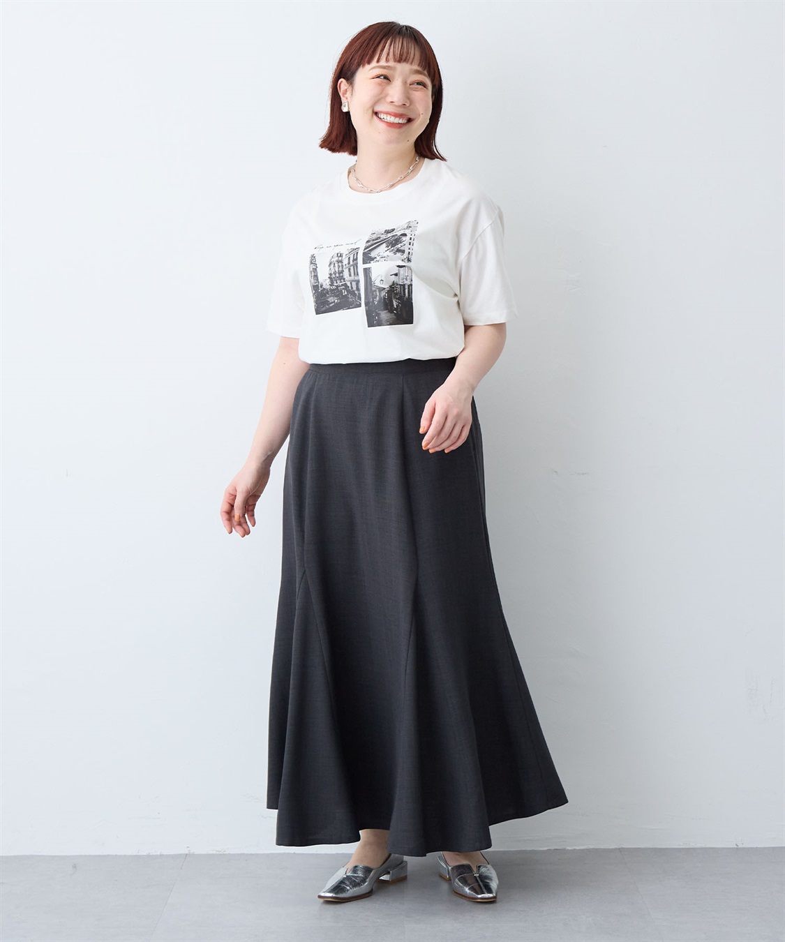 anyfee 【anyfee/大きいサイズ】リネン調マーメイドスカート《接触冷感 ・UVカット・イージーケア 》_sub_16