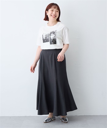 anyfee 【anyfee/大きいサイズ】リネン調マーメイドスカート《接触冷感 ・UVカット・イージーケア 》_subthumb_16