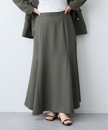 anyfee 【anyfee/大きいサイズ】リネン調マーメイドスカート《接触冷感 ・UVカット・イージーケア 》_subthumb_17