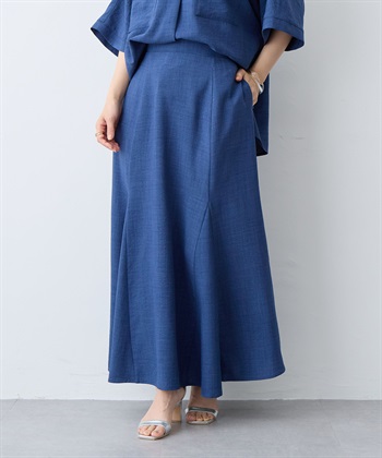 anyfee 【anyfee/大きいサイズ】リネン調マーメイドスカート《接触冷感 ・UVカット・イージーケア 》_subthumb_21