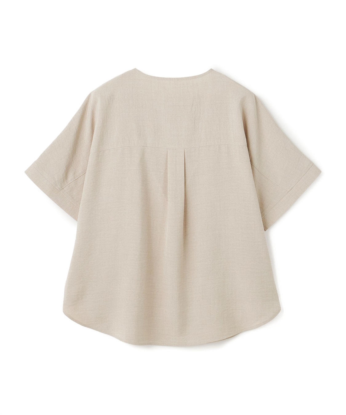 anyfee 【anyfee/大きいサイズ】リネン調ジップ付Tブラウス《接触冷感 ・UVカット・イージーケア 》_sub_25