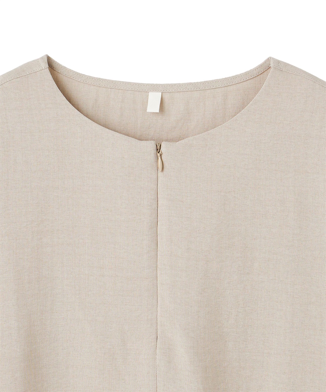anyfee 【anyfee/大きいサイズ】リネン調ジップ付Tブラウス《接触冷感 ・UVカット・イージーケア 》_sub_26