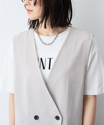 anyfee 【anyfee/大きいサイズ】リネン調ジレ/ベスト《接触冷感 ・UVカット・イージーケア 》（2026SS）_subthumb_11