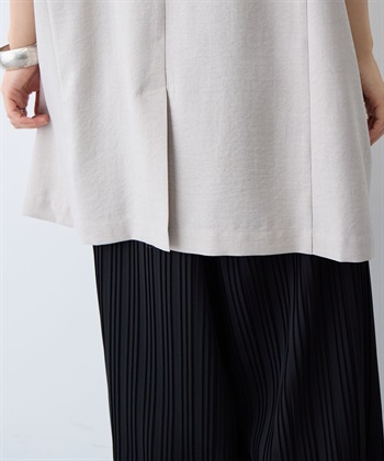 anyfee 【anyfee/大きいサイズ】リネン調ジレ/ベスト《接触冷感 ・UVカット・イージーケア 》（2026SS）_subthumb_12