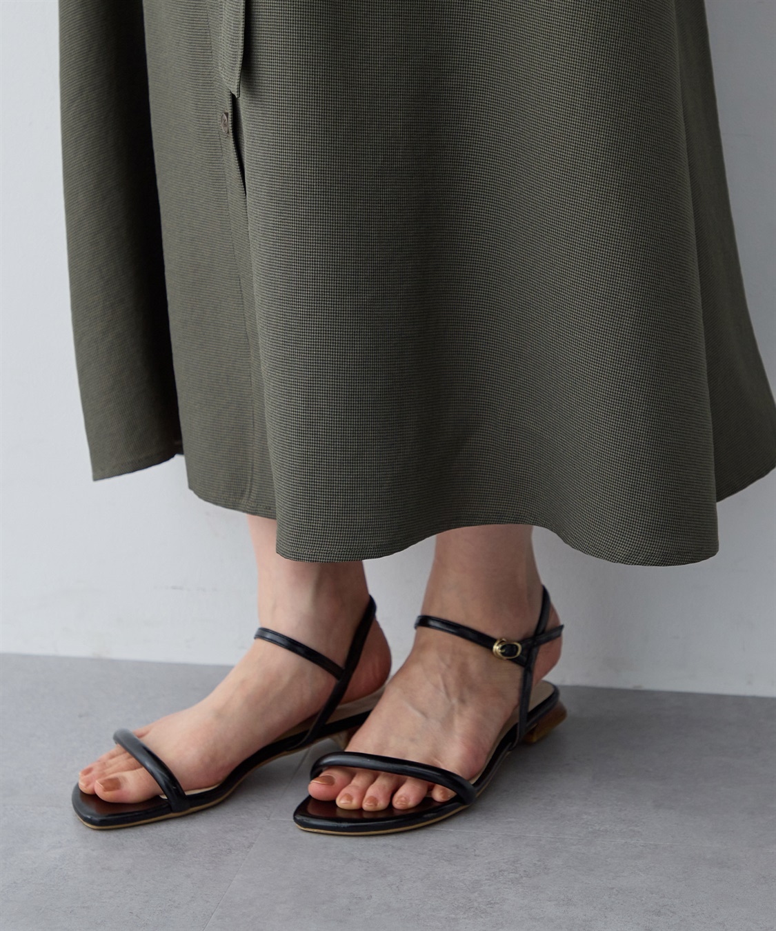 anyfee 【anyfee/大きいサイズ】リネン調サファリシャツワンピース《接触冷感 ・UVカット・イージーケア 》_sub_22