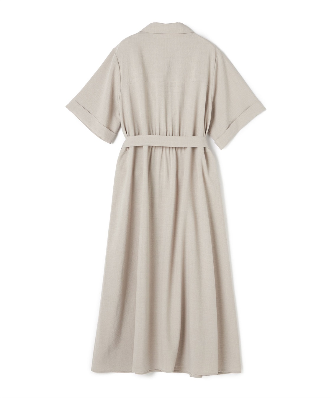 anyfee 【anyfee/大きいサイズ】リネン調サファリシャツワンピース《接触冷感 ・UVカット・イージーケア 》_sub_24