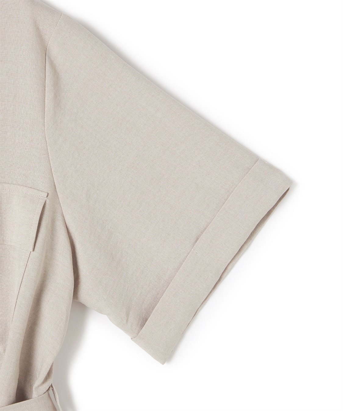 anyfee 【anyfee/大きいサイズ】リネン調サファリシャツワンピース《接触冷感 ・UVカット・イージーケア 》_sub_26