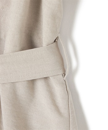 anyfee 【anyfee/大きいサイズ】リネン調サファリシャツワンピース《接触冷感 ・UVカット・イージーケア 》_subthumb_28