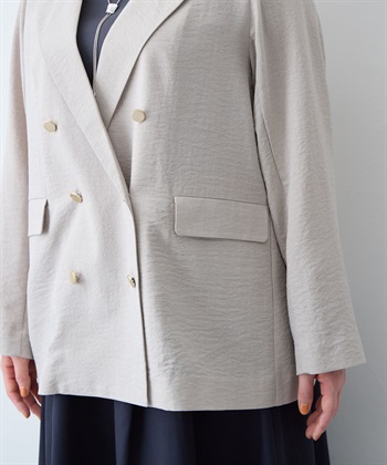 anyfee 【anyfee/大きいサイズ】リネン調バックスリットテーラードジャケット《接触冷感 ・UVカット・イージーケア 》（2026SS）_subthumb_18