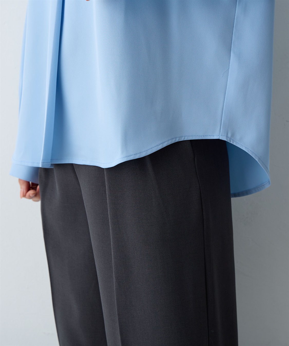 Life Style by cross marche 【anyfee/大きいサイズ】とろみスキッパーブラウスチュニック_sub_16