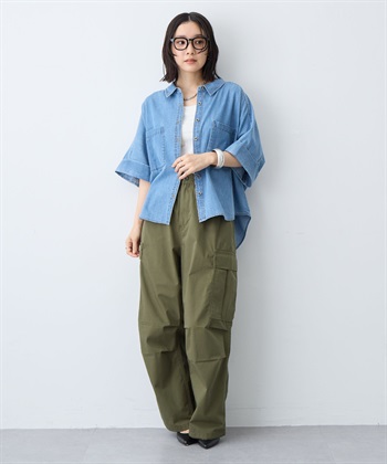 anyfee 【anyfee/大きいサイズ】ロールアップオーバーサイズデニムシャツ_subthumb_9