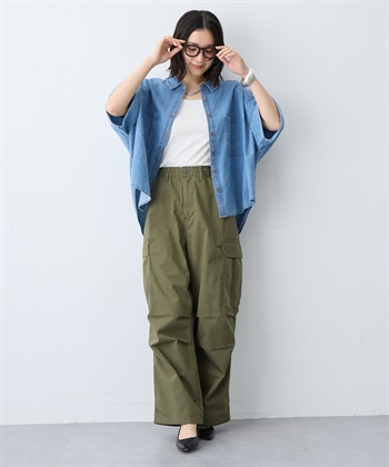 anyfee 【anyfee/大きいサイズ】ロールアップオーバーサイズデニムシャツ_subthumb_10