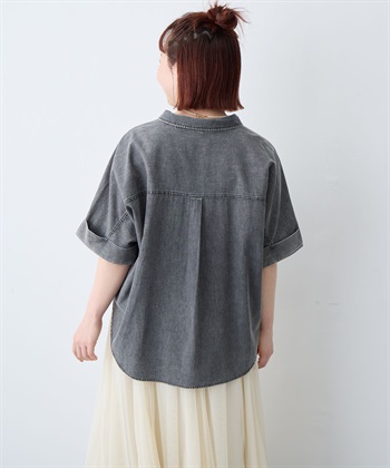 anyfee 【anyfee/大きいサイズ】ロールアップオーバーサイズデニムシャツ_subthumb_17