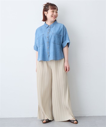 anyfee 【anyfee/大きいサイズ】ロールアップオーバーサイズデニムシャツ_subthumb_25