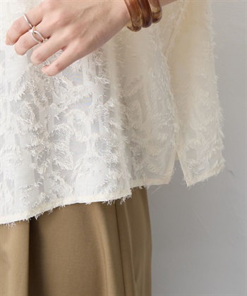 anyfee 【anyfee/大きいサイズ】ニュアンス柄シアージャガードブラウス_subthumb_10