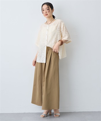 anyfee 【anyfee/大きいサイズ】ニュアンス柄シアージャガードブラウス_subthumb_14