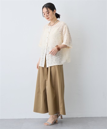 anyfee 【anyfee/大きいサイズ】タックフレアスカート（2026SS）_subthumb_7