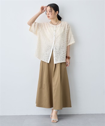 anyfee 【anyfee/大きいサイズ】タックフレアスカート（2026SS）_subthumb_10