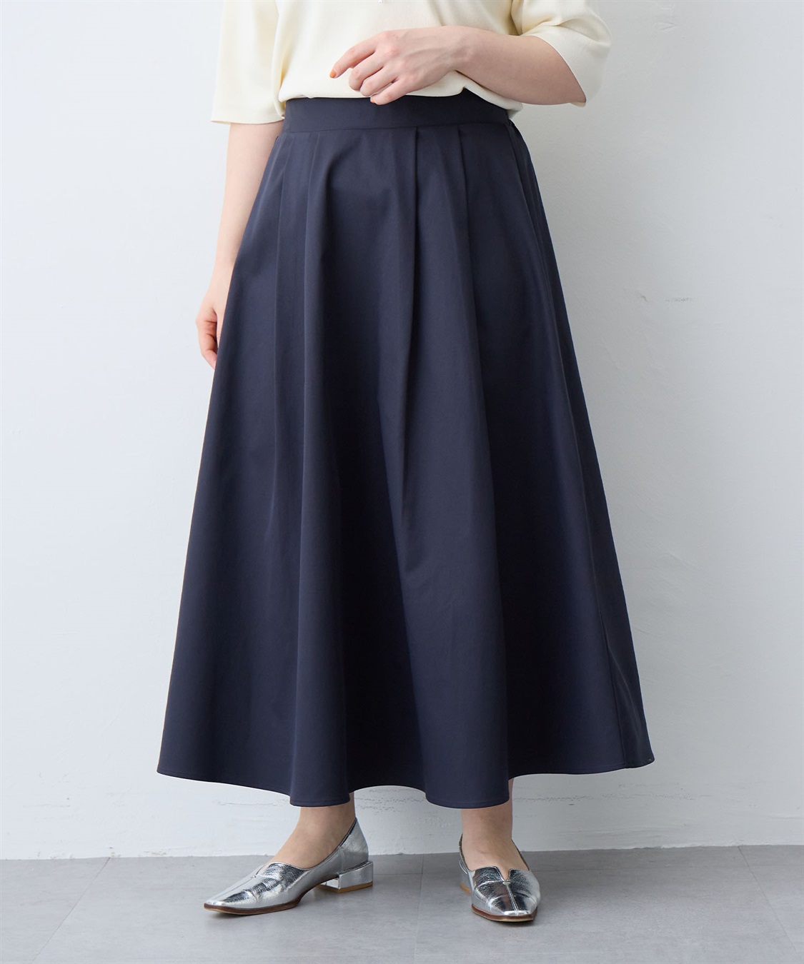 anyfee 【anyfee/大きいサイズ】タックフレアスカート（2026SS）_sub_17