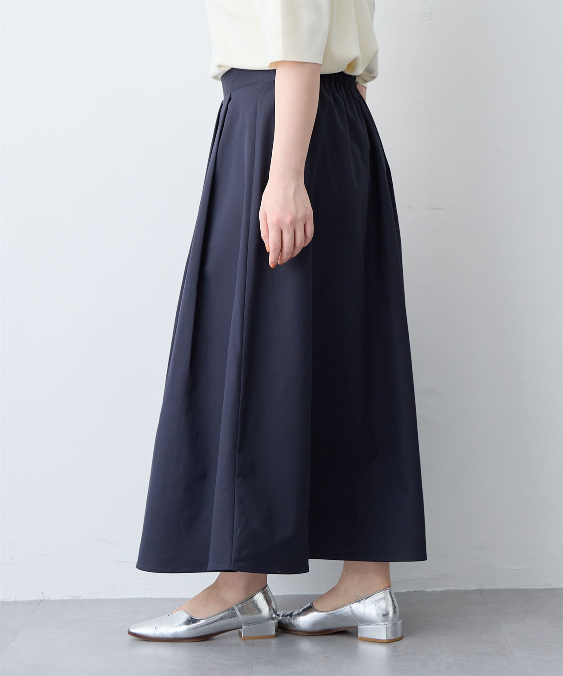 anyfee 【anyfee/大きいサイズ】タックフレアスカート（2026SS）_sub_19