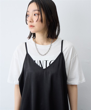 anyfee 【anyfee/大きいサイズ】サテンアシメレースキャミソール/チュニック（2026SS）_subthumb_10