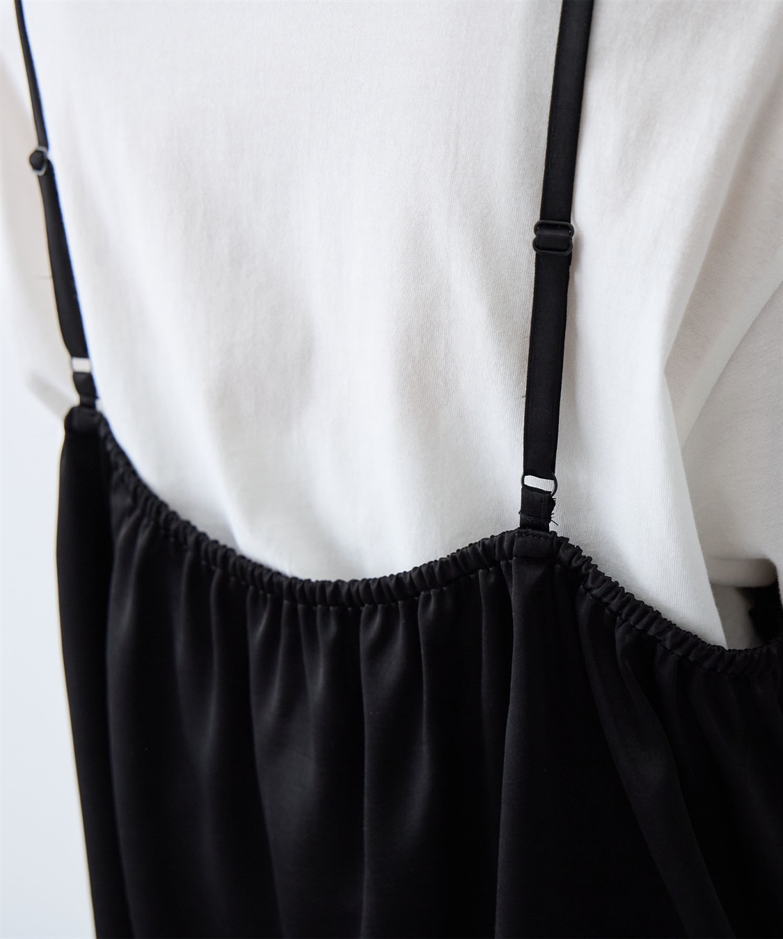 anyfee 【anyfee/大きいサイズ】サテンアシメレースキャミソール/チュニック（2026SS）_sub_11