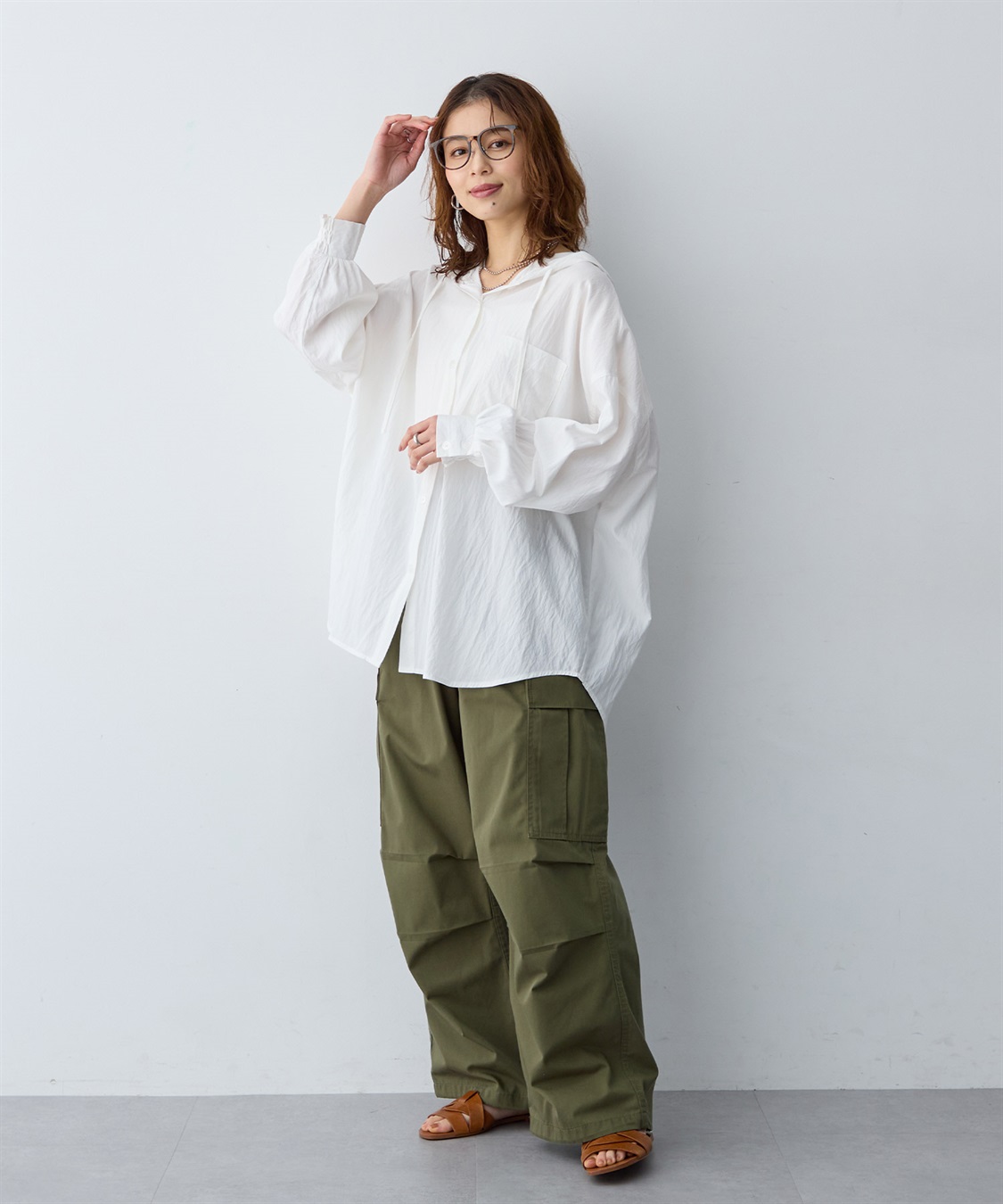 anyfee 【anyfee/大きいサイズ】フード付きシャツ（2026SS）_sub_9