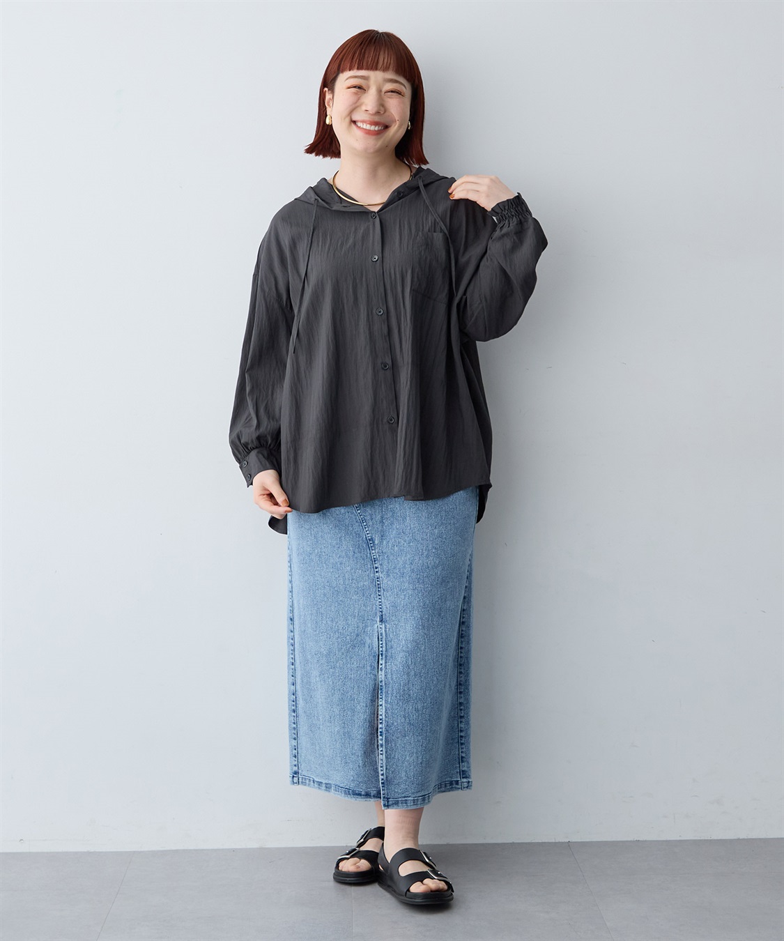 anyfee 【anyfee/大きいサイズ】フード付きシャツ（2026SS）_sub_15