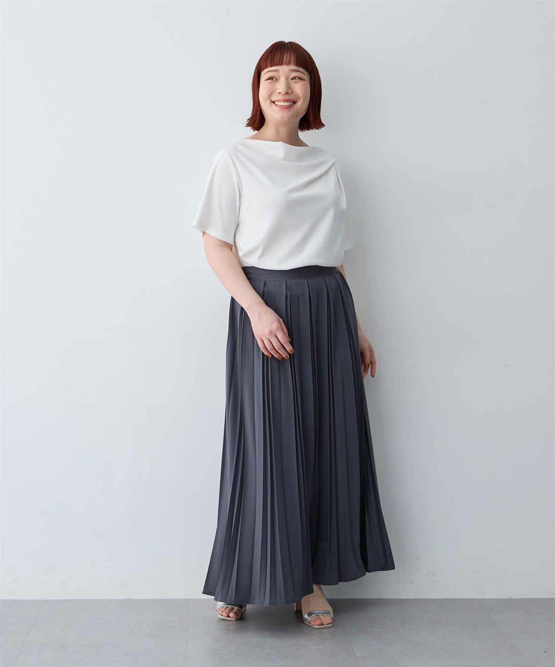 anyfee 【anyfee/大きいサイズ】贅沢プリーツスカート_sub_8