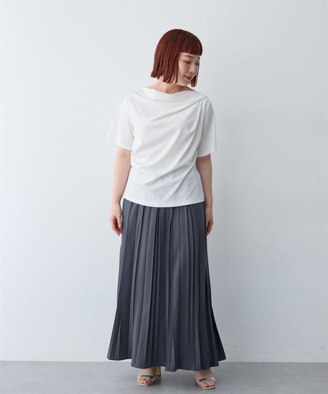 anyfee 【anyfee/大きいサイズ】贅沢プリーツスカート_sub_11
