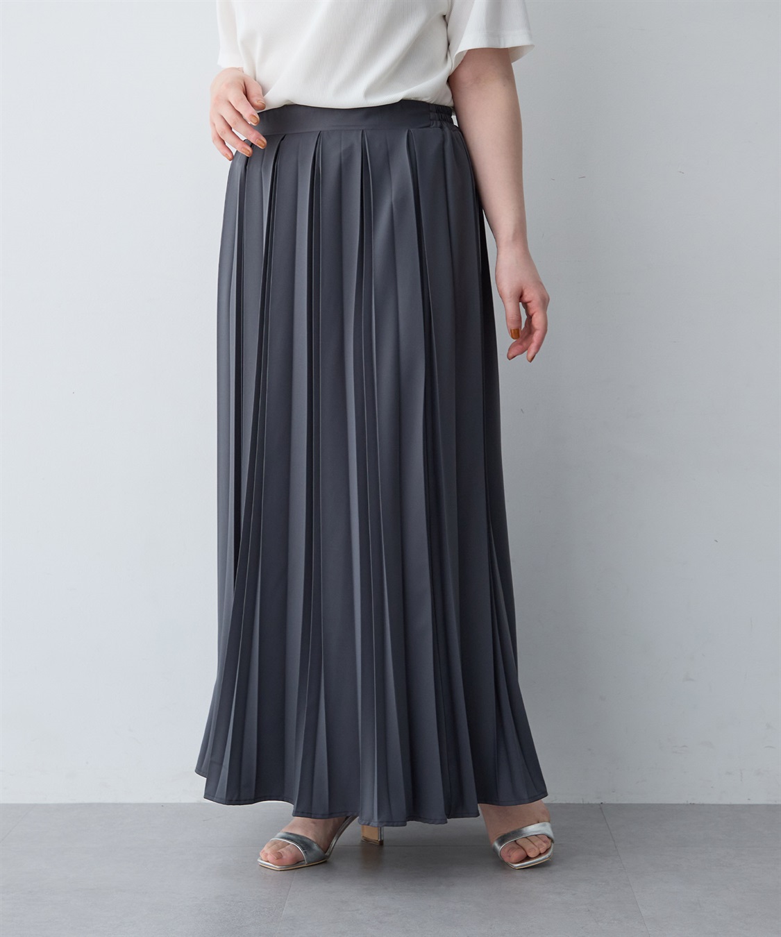 anyfee 【anyfee/大きいサイズ】贅沢プリーツスカート_sub_13