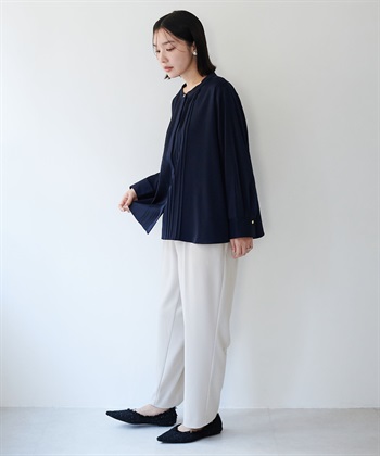 anyfee 【anyfee/大きいサイズ】ピーチサテン風ピンタックブラウス《セレモニー/オケージョン》_subthumb_8