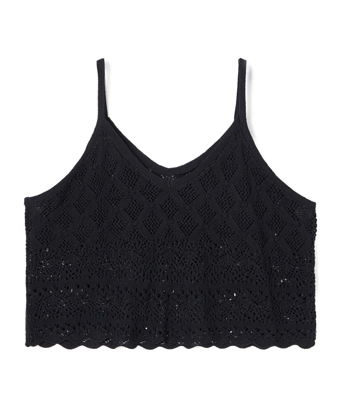 anyfee 【anyfee/大きいサイズ】クロシェ風ニットビスチェ&Tシャツセット_sub_25