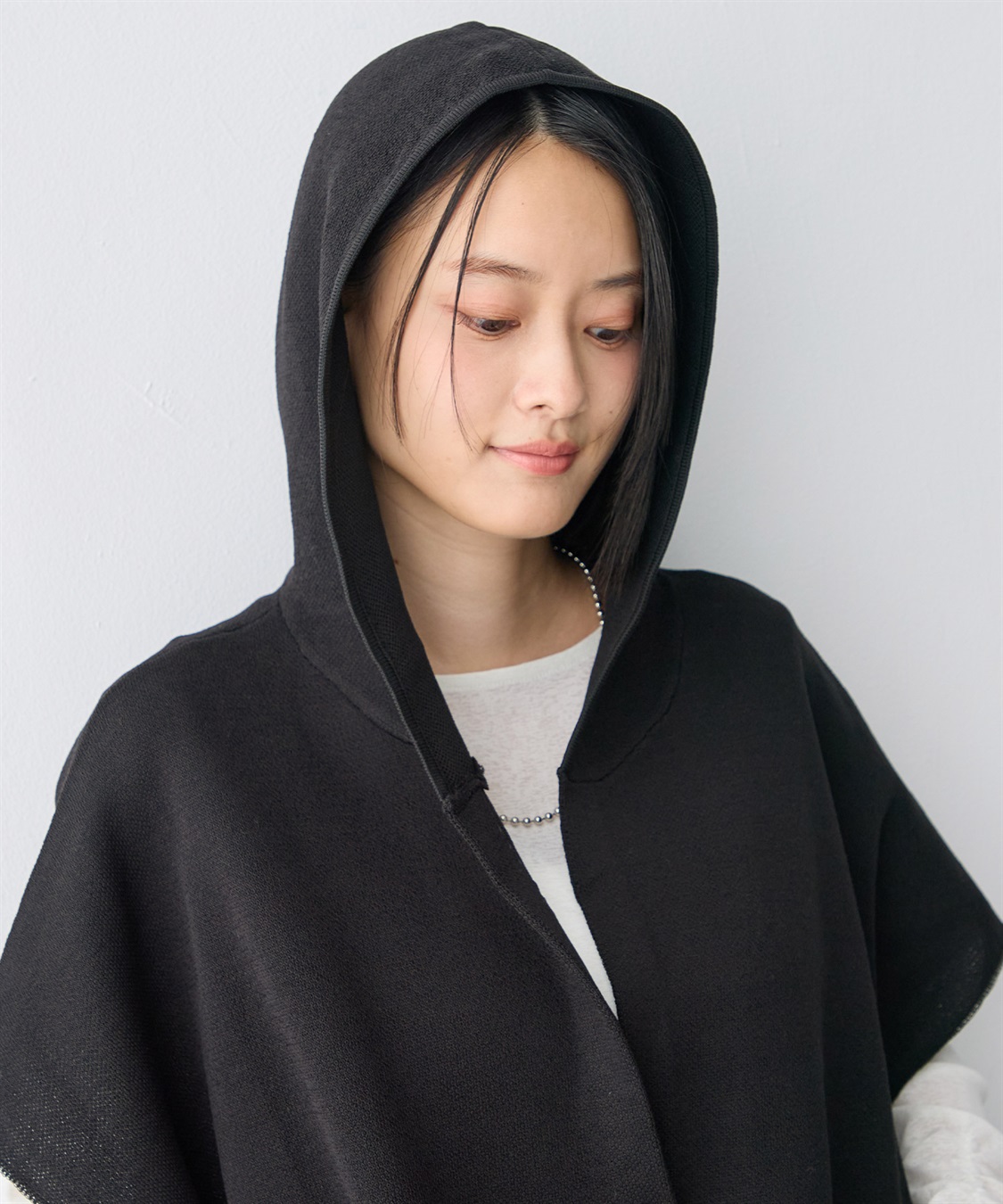 anyfee 【anyfee/大きいサイズ】フーディーゆるニットベスト_sub_25
