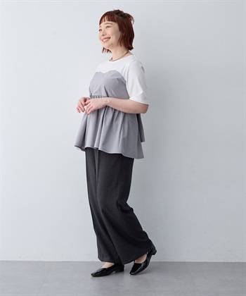 anyfee 【anyfee/大きいサイズ】シャツビスチェ巻き風プルオーバー_subthumb_11