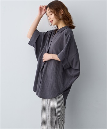 anyfee 【anyfee/大きいサイズ】ドルマンスキッパーブラウス_subthumb_6