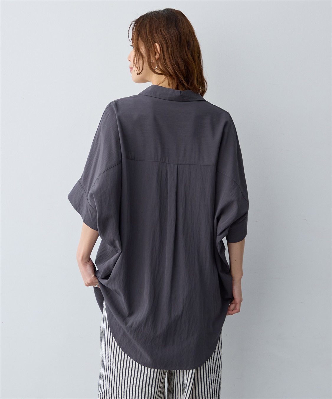 anyfee 【anyfee/大きいサイズ】ドルマンスキッパーブラウス_sub_7