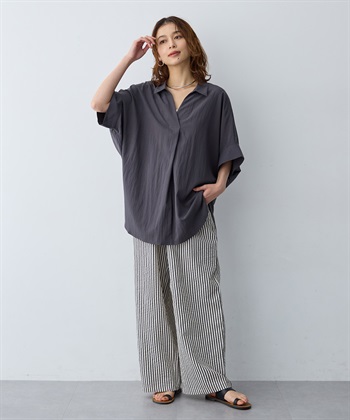 anyfee 【anyfee/大きいサイズ】ドルマンスキッパーブラウス_subthumb_9