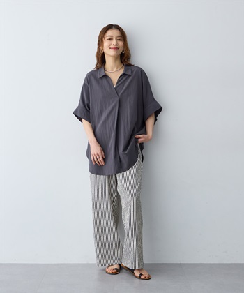 anyfee 【anyfee/大きいサイズ】ドルマンスキッパーブラウス_subthumb_10