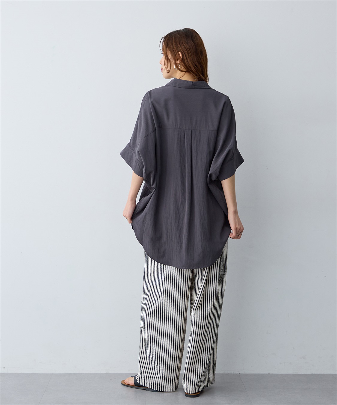 anyfee 【anyfee/大きいサイズ】ドルマンスキッパーブラウス_sub_12