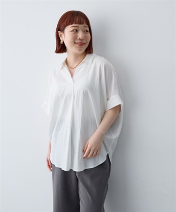 anyfee 【anyfee/大きいサイズ】ドルマンスキッパーブラウス_subthumb_14