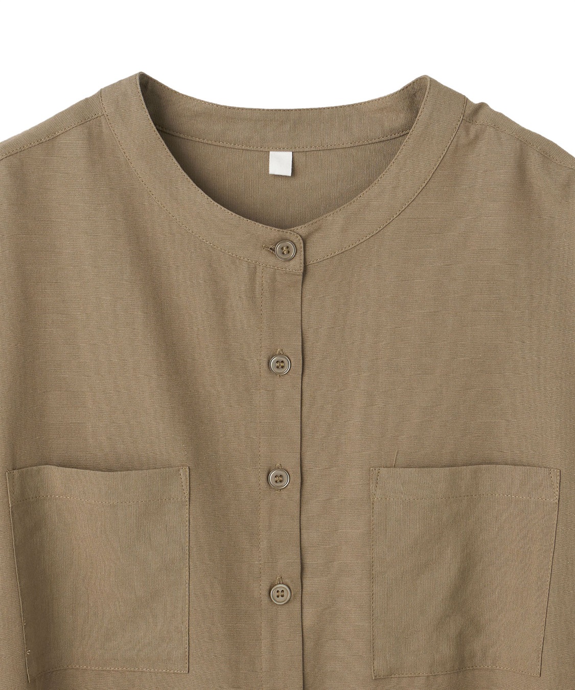 anyfee 【anyfee/大きいサイズ】ノーカラーゆるチュニックシャツ_sub_27