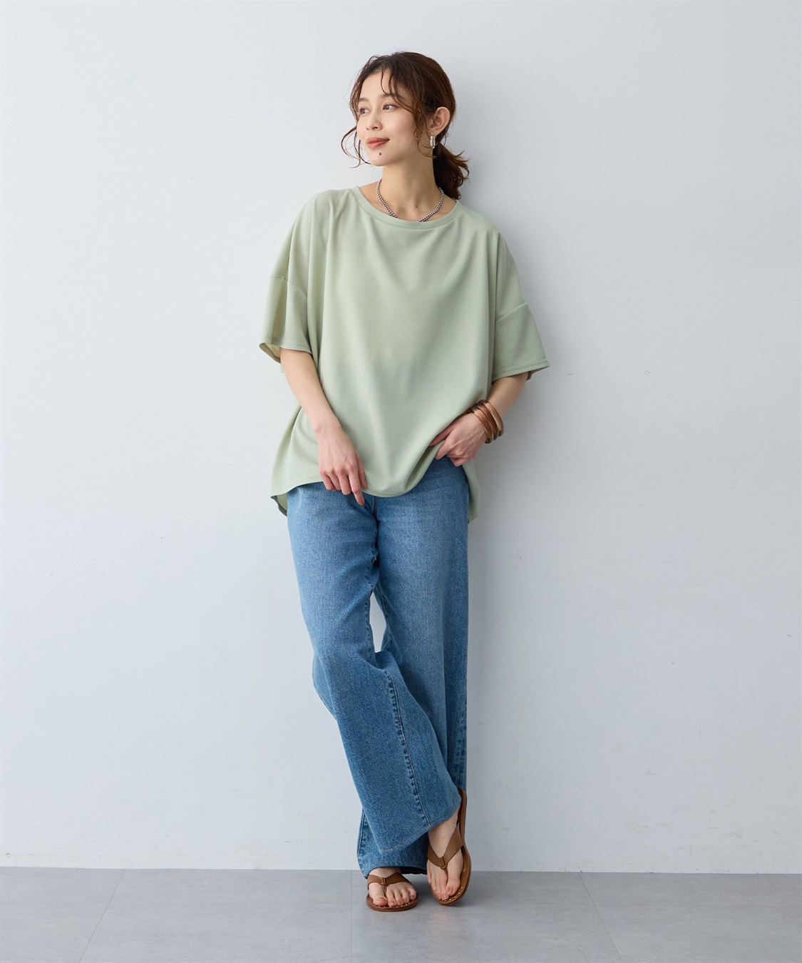 anyfee 【anyfee/大きいサイズ】バックフリルTシャツトップス_sub_12