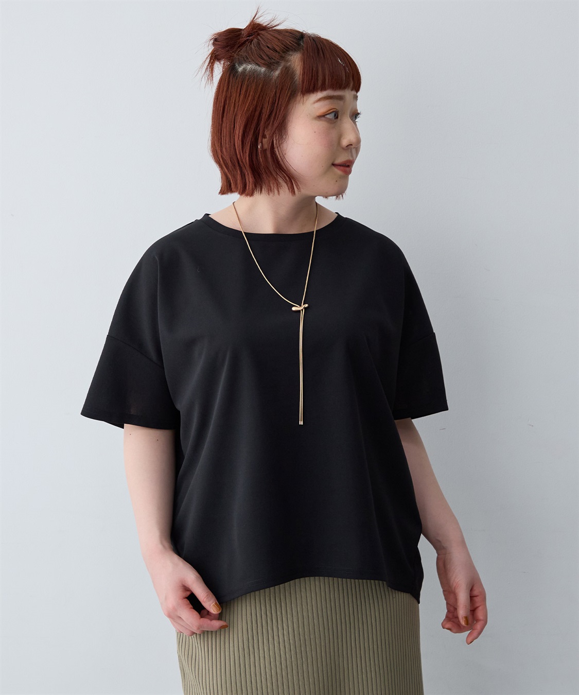 anyfee 【anyfee/大きいサイズ】バックフリルTシャツトップス_sub_14